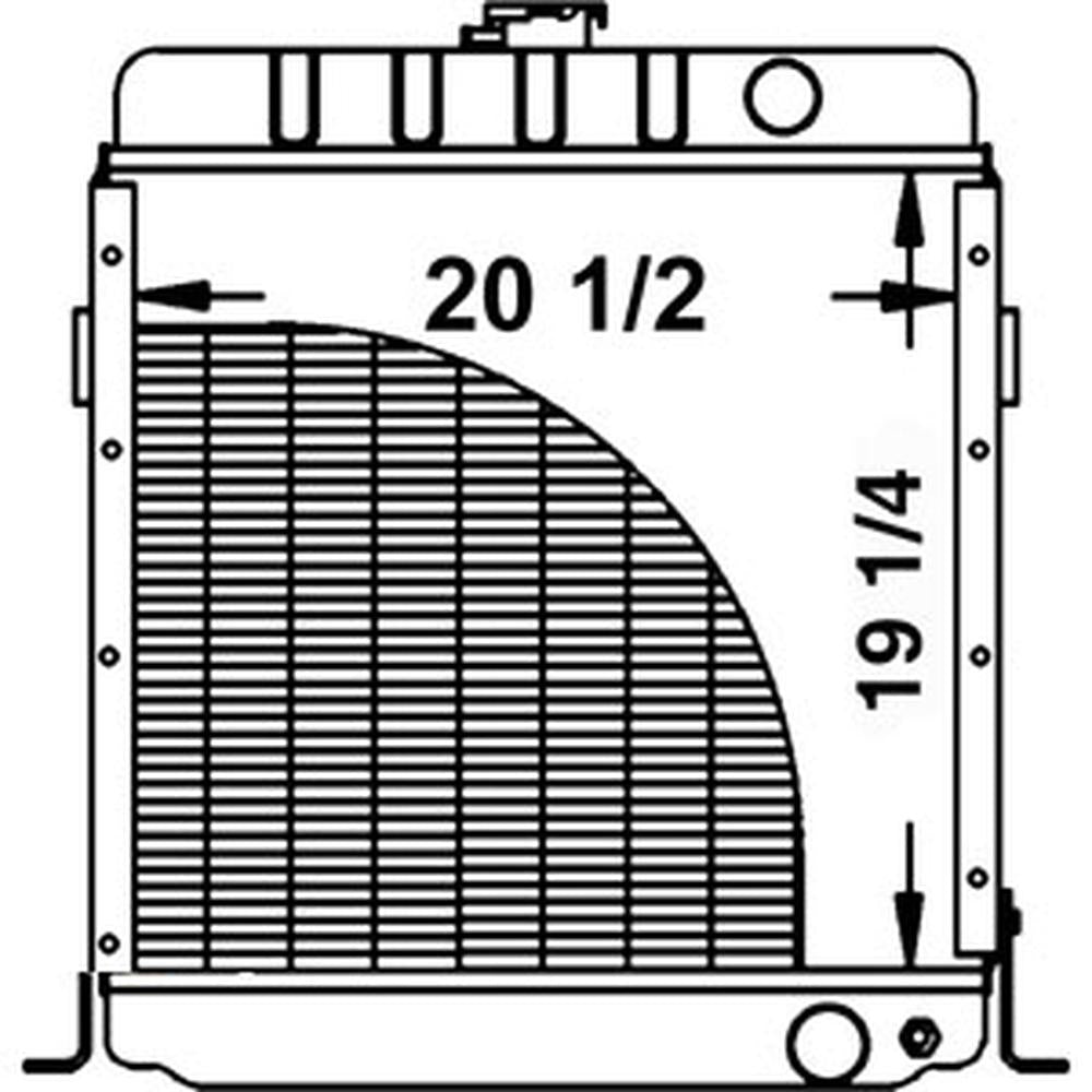 219533 Radiator Fits Case IH ractor 480 580 584 585 586 590 Backhoe A171080