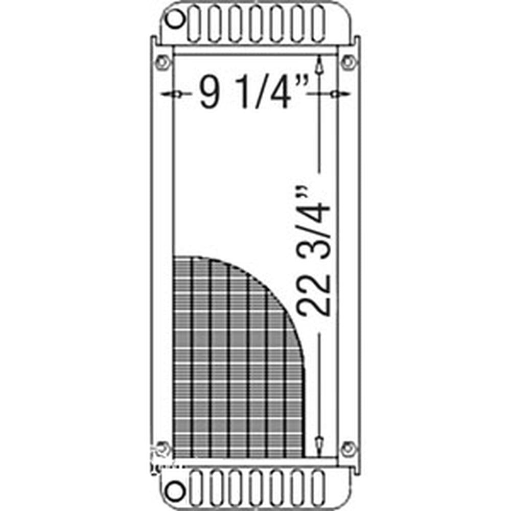 6672455 New Skid Steer Loader Radiator Fits Bobcat 553F