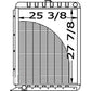 55650C2 Combine 25.375" x 27.875" Radiator Fits International 1440 815 915