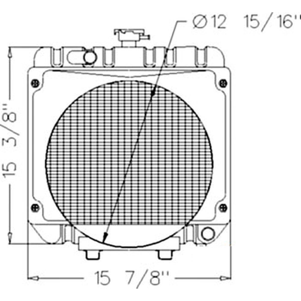 Radiator 66301-58710 Fits Kubota B8200