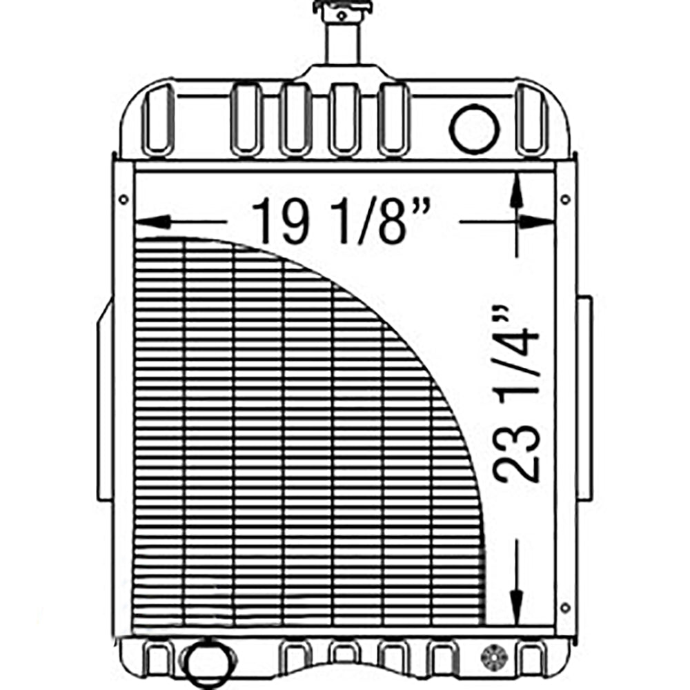 386860R91 Radiator Fits Case/International Fits International Harvester Heavy