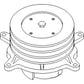 Water Pump Fits Oliver Replaces 2W1225