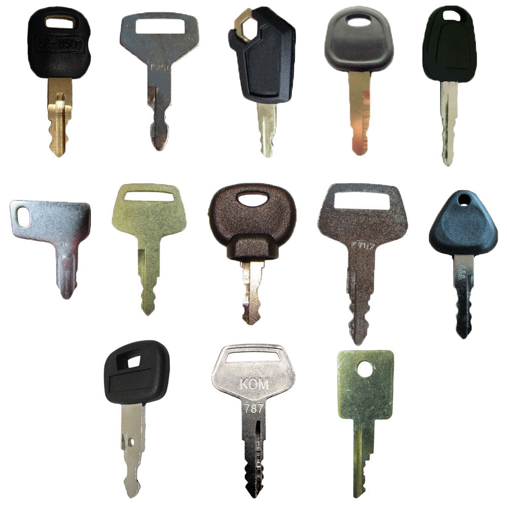 15 Pc. Heavy Equipment Key Set Fits Kobelco Replaces 2420Z1030D2