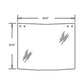 Rear Upper Window Glass Fits Case/International Harvester Replaces D129967