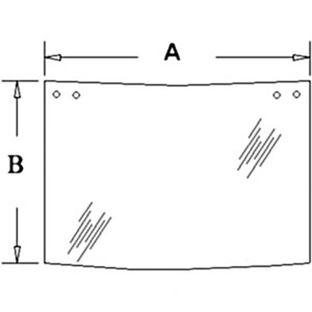 Center Rear Cab Window Fits Case 580L 580k 580 Super K L 580SL 590SL 590 turbo