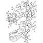 D151070 Bushing Frame at Swing Tower, Lower Fits Case 580K, 580SK, 580L, 580SL,