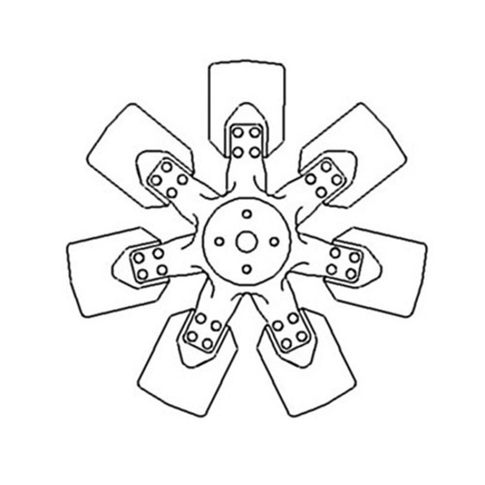 7 Blade Fan Fits Ford/New Holland Replaces 81829494