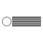 D442720 3 ft Long 20 Spline 1-11/16" Splined Shaft 35 44 55 Domestic Series