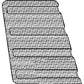 Grille Screen - Left Hand Fits Ford TW5 6700 6710 7700 7710 7910 8210 D5NN8151A