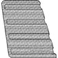 Grille Screen - Left Hand Fits Ford TW5 6700 6710 7700 7710 7910 8210 D5NN8151A
