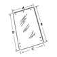 Glass D5NN9425722B Fits Ford New Holland 9700 Tw10 TW15 Tw20 Tw25 Tw30 Tw35 TW5