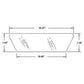 D5NN9442014B New Rear Lower Glass Fits Ford New Holland Tractor TW10 TW15 T