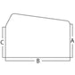 D6NN9442006F New Upper Rear Glass Fits Ford New Holland 233 2600 333 3600 4