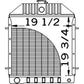 D81055 219701 Radiator Fits Case/IH Skid Steer 1845 1845S 1845B