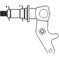 D86344 Spindle, L/H For Steel Axle Fits (PV435 & PV436 will also work on rear ax