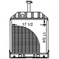 D8NN8005AA Radiator Fits Ford/New Holland Models 550 555B 555A 555