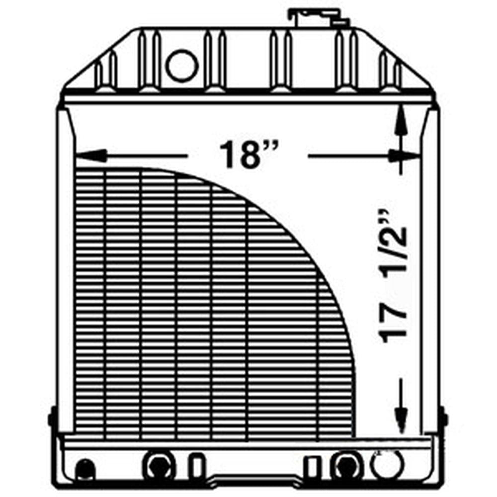 Northern 219869 Fits Ford Tractor Radiator 4500 5100 5200 5600 6600 545