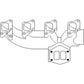Front Exhaust Manifold Fits Ford/New Holland Replaces D8NN9430AB