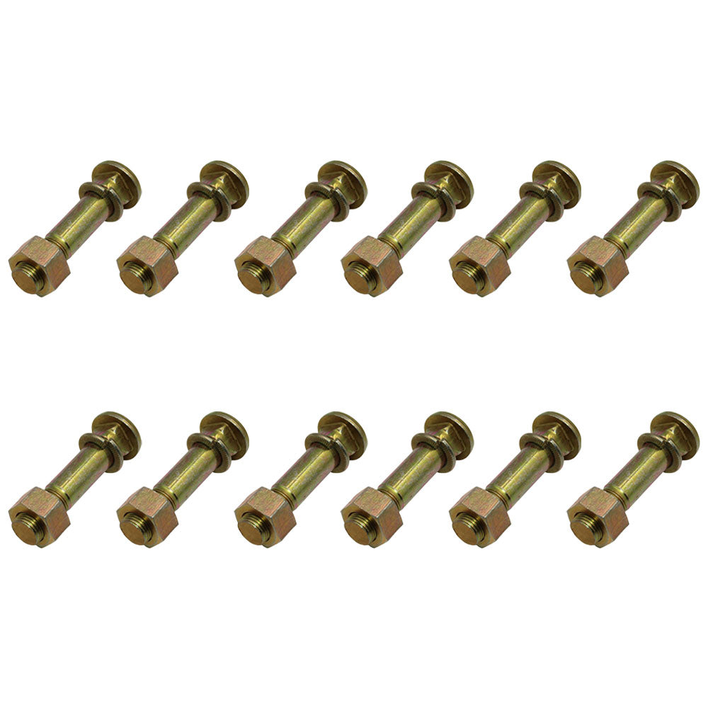 Qty 12: Wheel Stud w/ Washer & Nut  Fits Ford/New Holland Replaces 370938S36