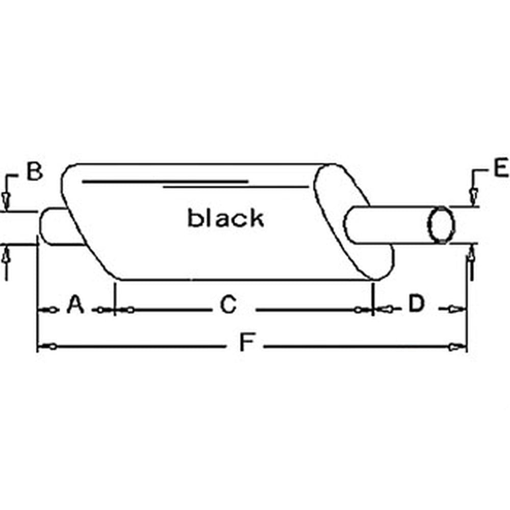 Muffler Fits Ford 4600 5000 6600 6700 7600 7610 7700 D6NN5230T D9NN5230EA17M
