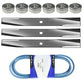 Deck Kit Bearings Blades Belt Fits John Deere 46" 48" mower 300 314 316 317 318