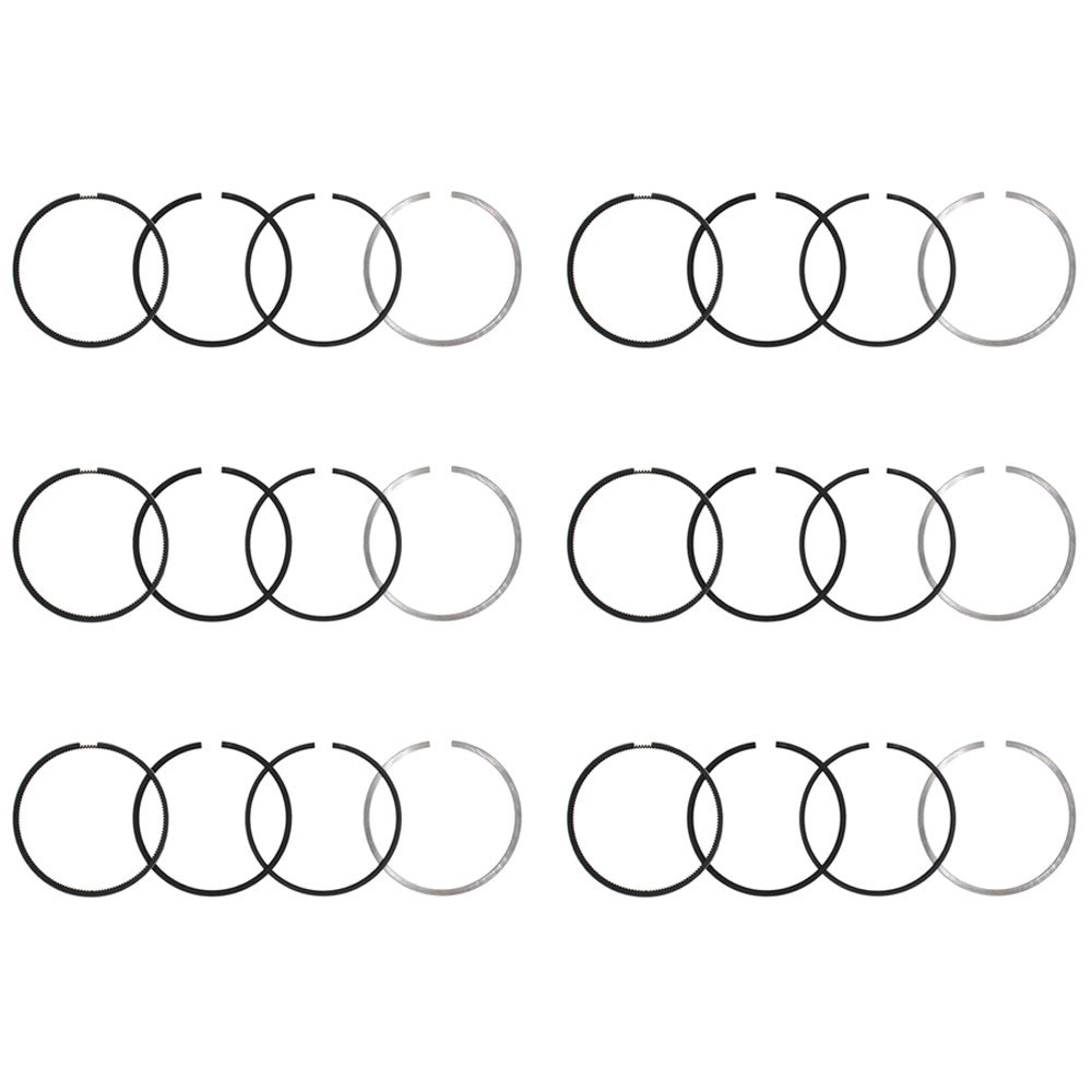 Qty 6: Piston Ring Set (.030) Fits Ford/New Holland Replaces 3917469