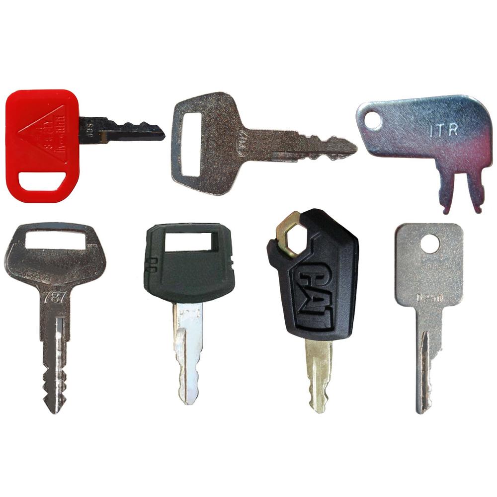 8 Pc. Heavy Equipment Key Set Fits John Deere Replaces JDS
