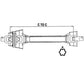ROTARY CUTTER CV PTO DRIVELINE Fits John Deere CX15 HX20 CX20 HX20 BW15805 1000