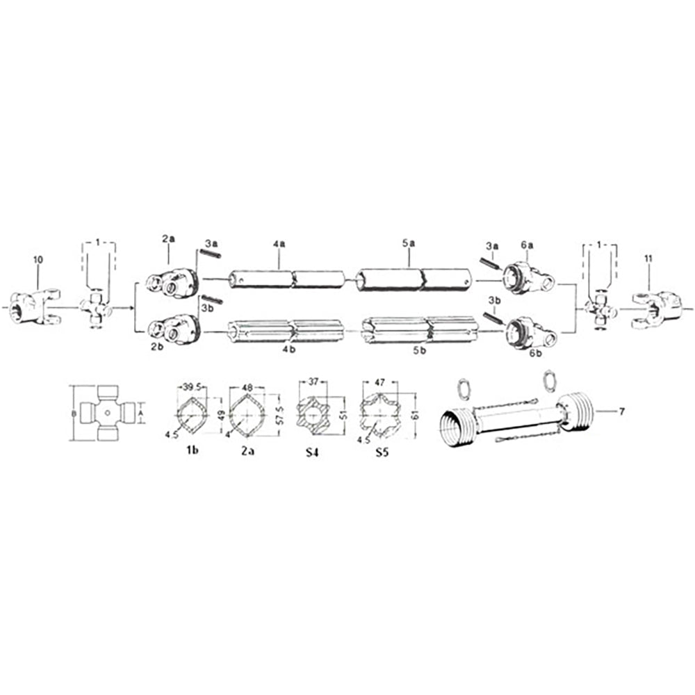 Cross & Bearing Kit Fits MEYER Replaces DRF30-0003
