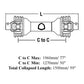 Driveline Assmb 1 3/8" 6 Spline QD Yokes Max C-to-C Length: 77" 1960 mm Fits CAT