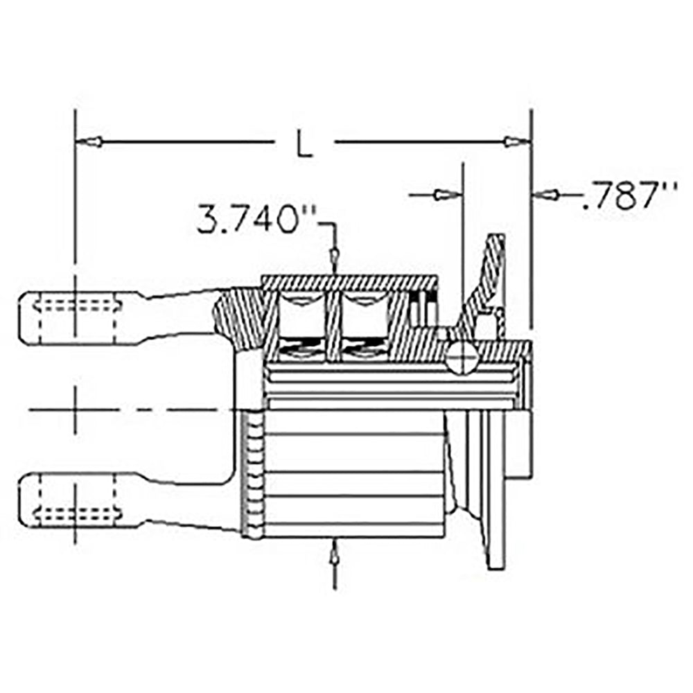 W359660-A New Walterscheid Radial Pin Clutch 2200 1 3/8" 6 spline