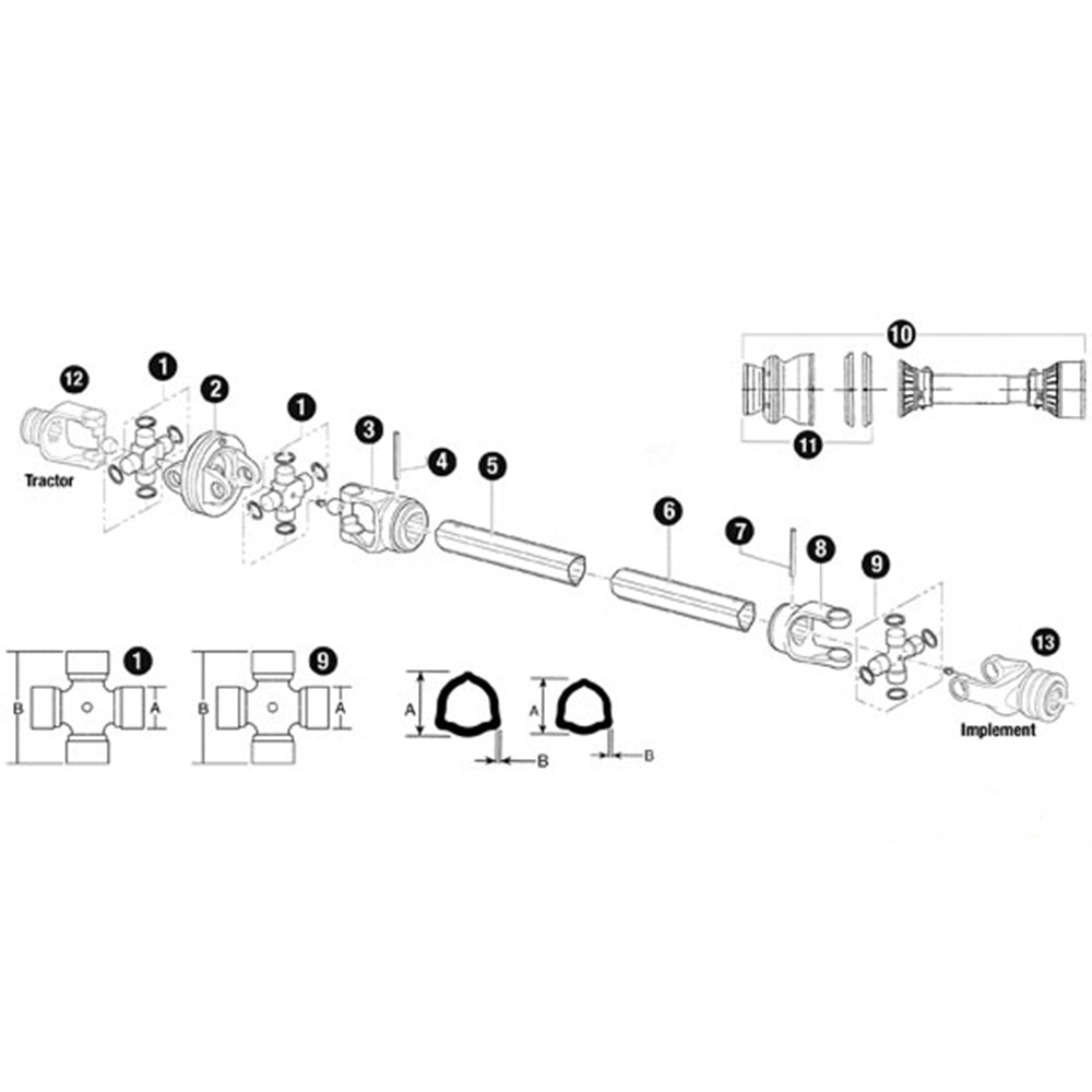 A-70030-35262-AI Inner Tube Yoke