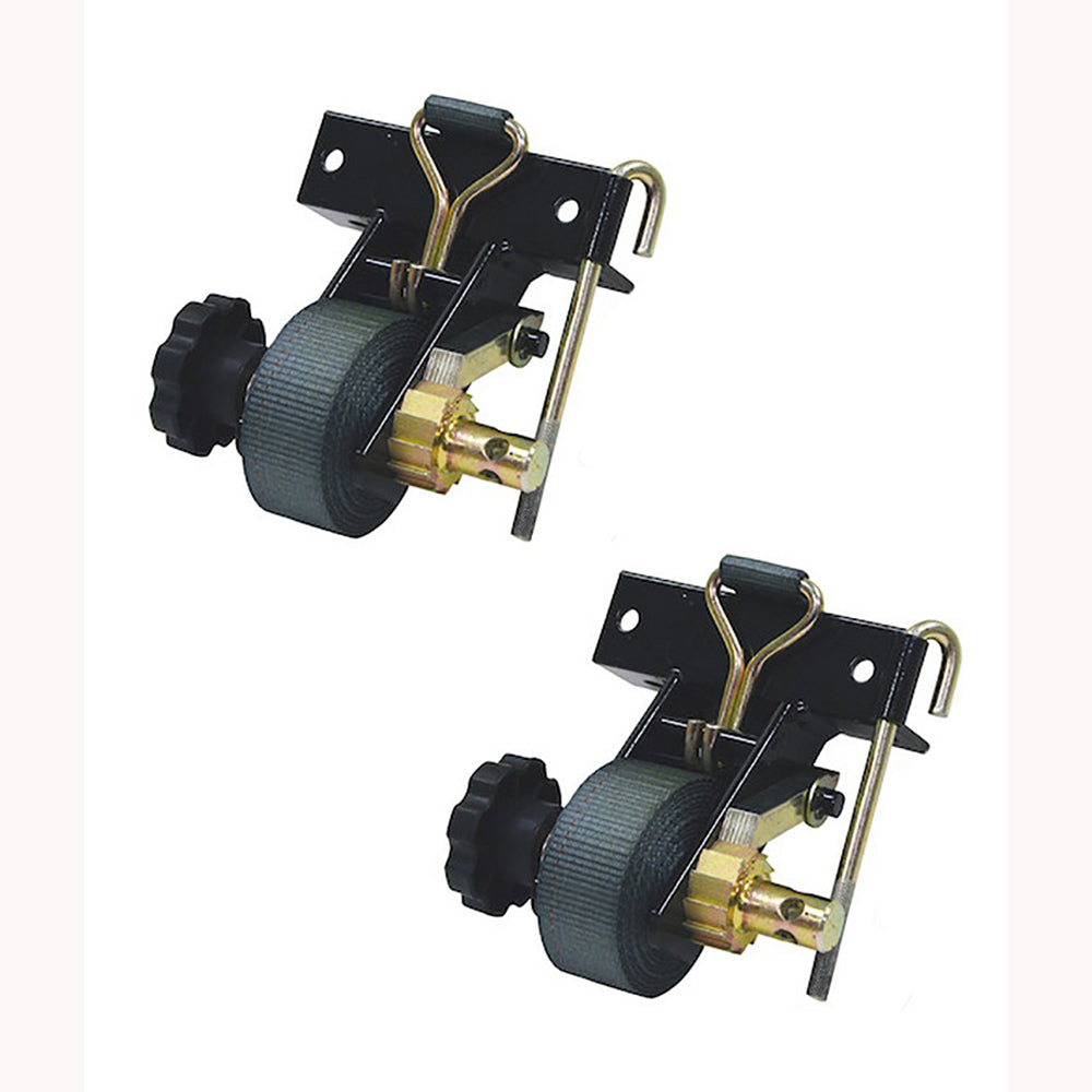 2 Square (angle) Mount Ladder Rack 1-1/2 Inch Ratchet Tie Down Straps 5480005