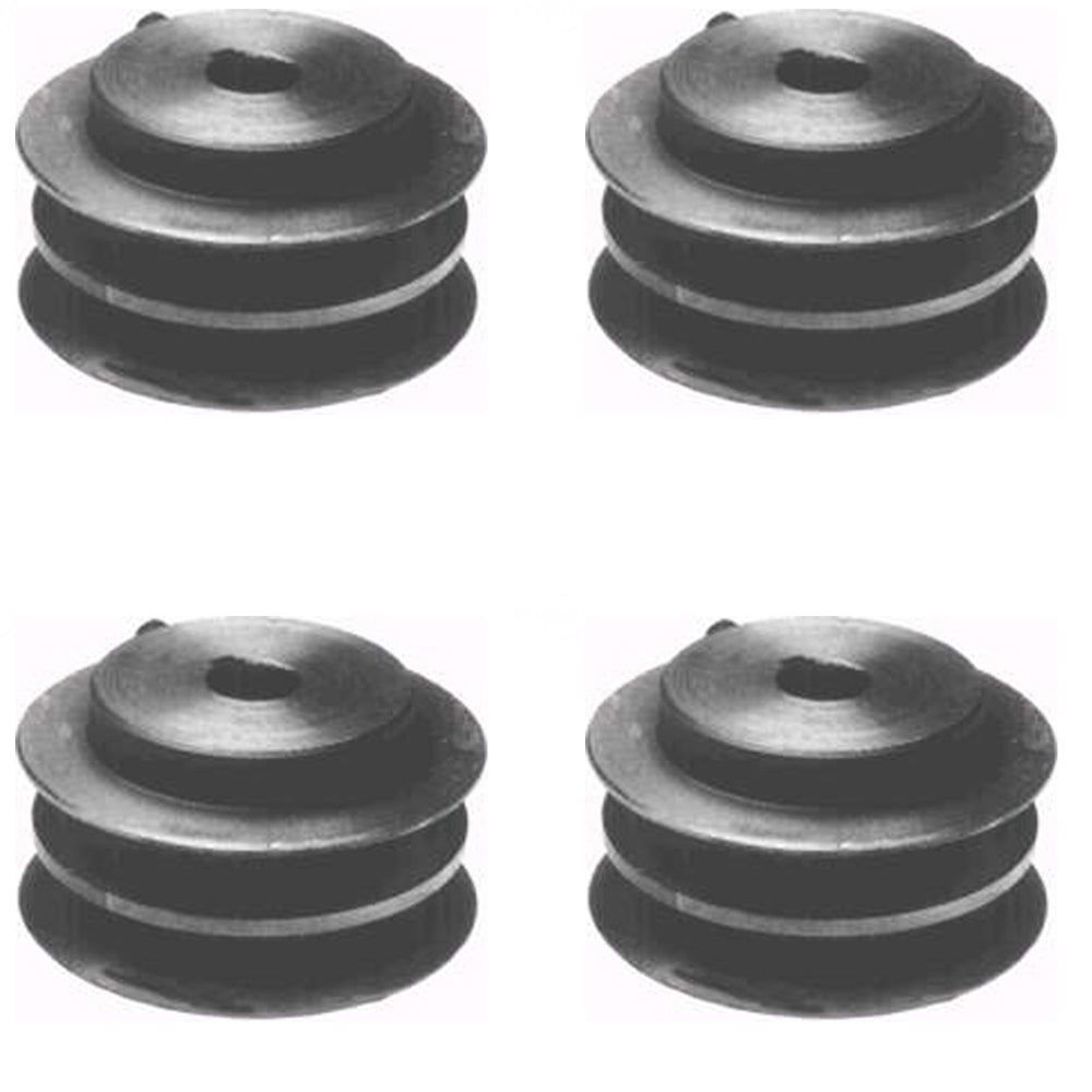 (4) Cast Iron Double Drive Pulleys 48199 482645 For Scag Commercial Lawn Mower