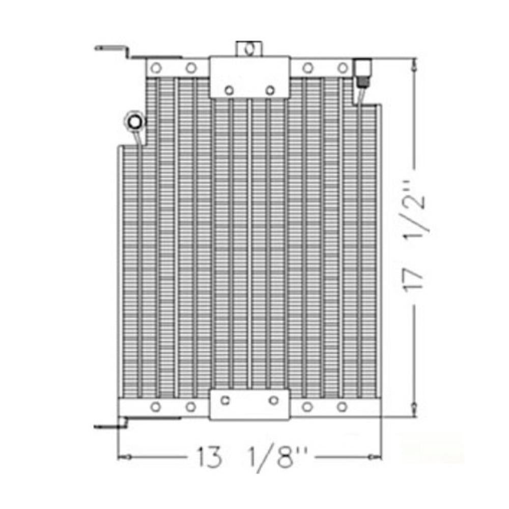 E0NN19710AB Condenser Fits Ford New Holland 5610 6610 7610 7810 Tractors