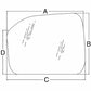Glass E0NN9400246BA Fits Ford New Holland 7710 7810 7910 8000 8210 8700 9000
