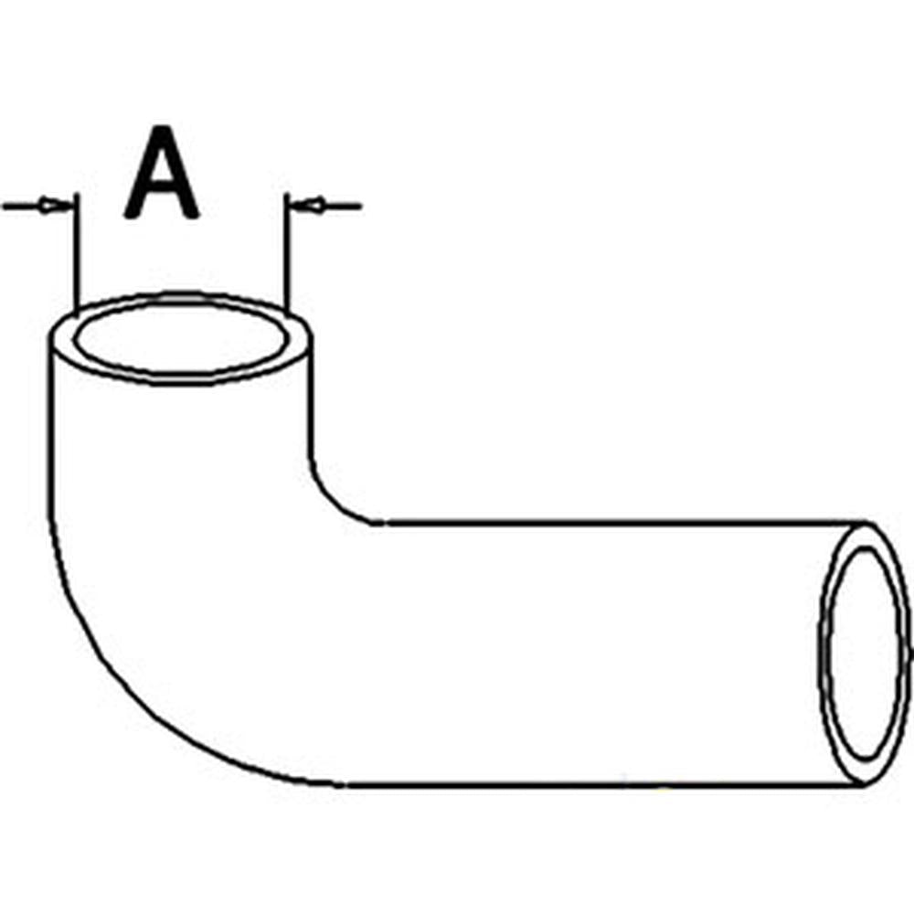 E1ADDN8333 Fits Ford New Holland Tractor Radiator Inlet Hose Major Power Major +