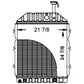 E0NN8005AA Radiator Fits Ford TW15 8530 TW20 8630 TW10 TW5