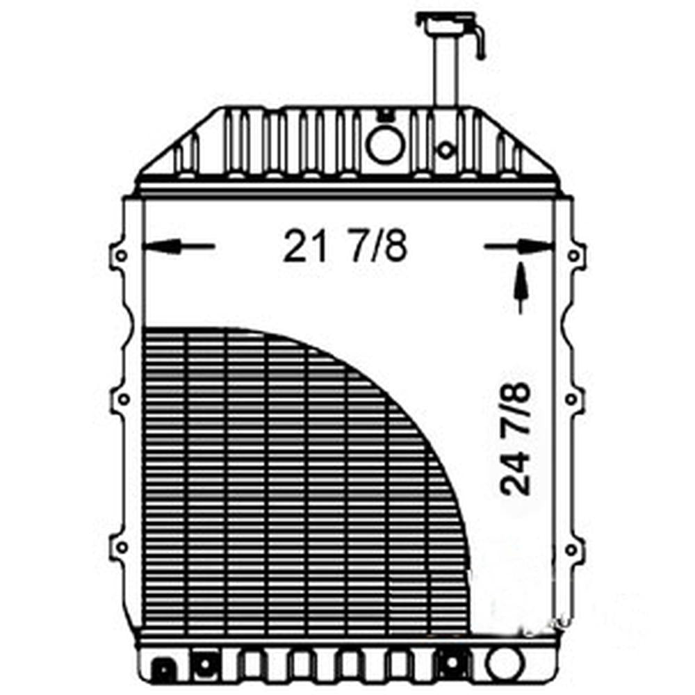 Radiator Fits Ford/New Holland Replaces 82847503