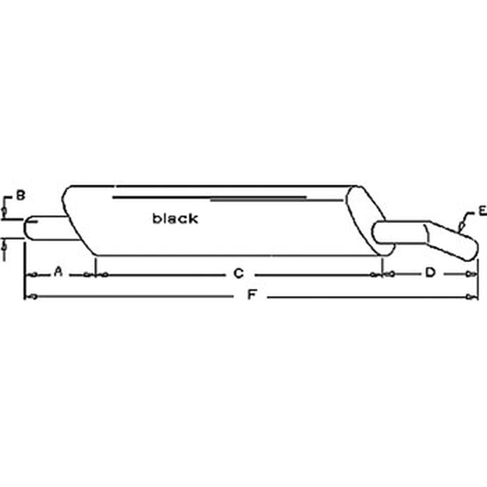 Muffler Fits Ford New Holland Replaces 81854991