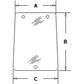 E4NN94501N75AA New RH/LH Side Tinted Rear Glass Fits Ford/New Holland