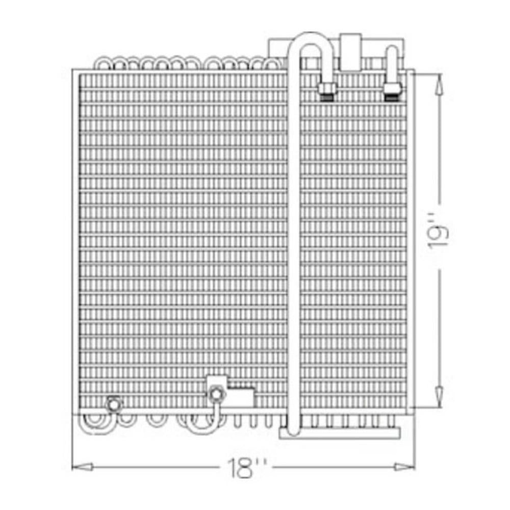 E5NN19N656BA 400-630 Condenser Oil Cooler Combo Fits Ford Tractor 8630 9700