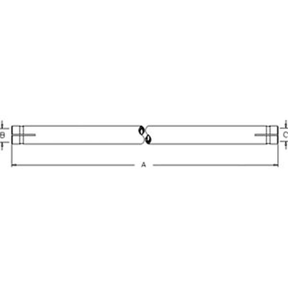 E6NN3282AA Tie Rod Tube Fits Ford Tractor 455 550 555 555A 555B 655 655A