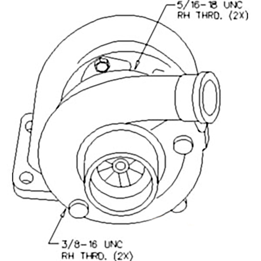 Turbocharger Fits Ford/New Holland Tractor 6610 6610O 6810 7610 7610O
