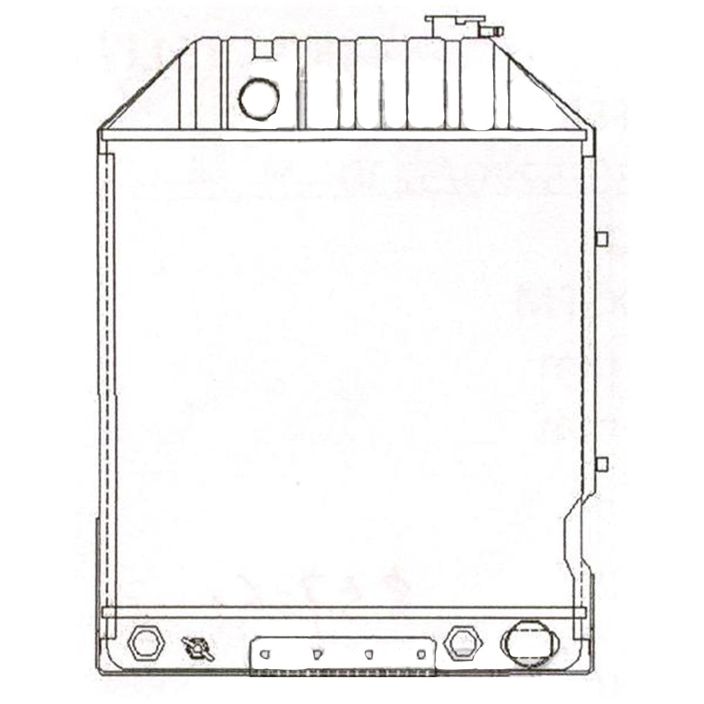 WN-E7NN8005BA-PEX Radiator Fits Ford/New Holland 5110 6410 7410 5610 6610 6