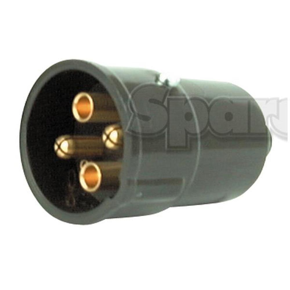 E9NN14N150AA 4-Pin Auxiliary Male Socket (Plastic) Fits Case; Fits Ford