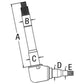 E9NN3105DB Spindle Fits Ford/New Holland 8240 8340 Tractors