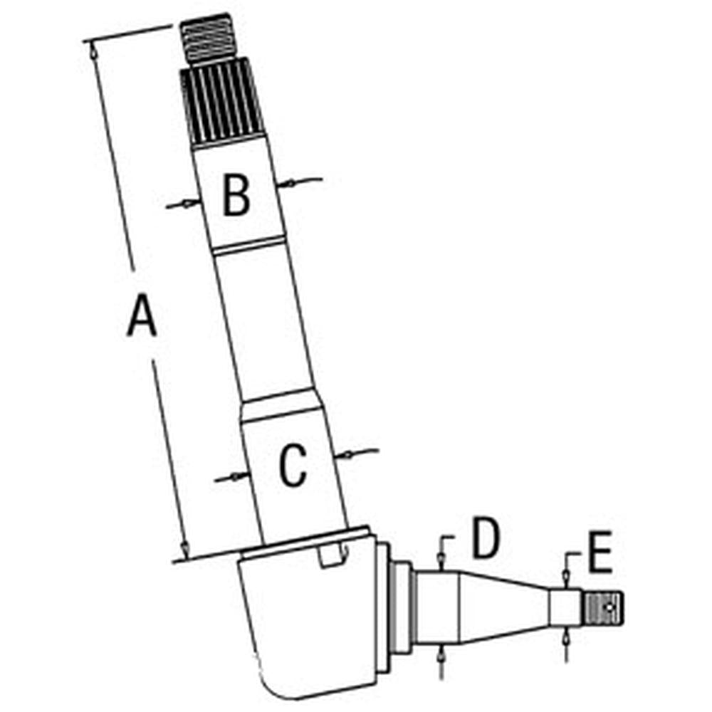 Spindle RH/LH Fits Case IH Fits New Holland TS110 TS90 TS100 Fits Ford 7740 6640