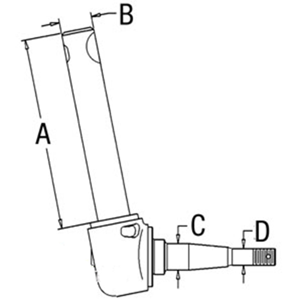 Spindle - LH Fits Ford 3230 4600 4130 4830 4630 3930 4610 5030 3430 E9NN3106BA