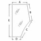 E9NN94032N18BB LH Door Glass Fits Ford/New Holland Tractor 5610 6640 7740 7